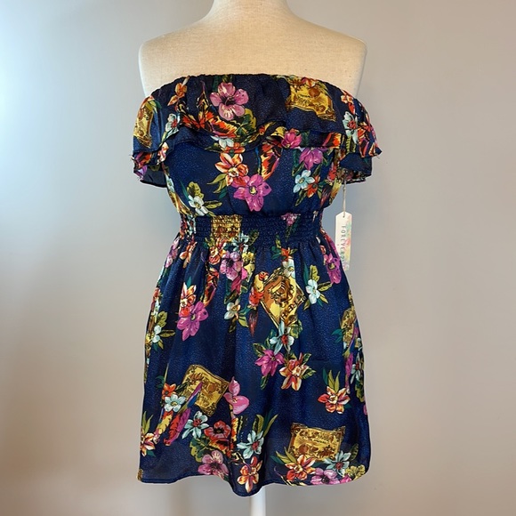 Forever 21 Dresses & Skirts - Strapless Floral Dress - NWT
